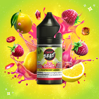 Flavour Beast E Liquid Sour Gushin’ Series S. Raspberry Lemon (30ml)