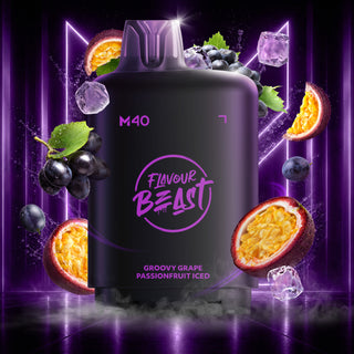 Flavour Beast Level X M Series 160K 40ml Pod - Groovy Grape Passionfruit Iced