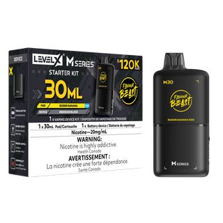 Flavour Beast Level X M Series Starter Kit 120K 30ml - Bussin’ Banana Iced