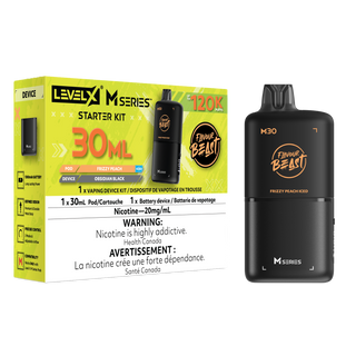 Flavour Beast Level X M Series Starter Kit 120K 30ml - Frizzy Peach Iced