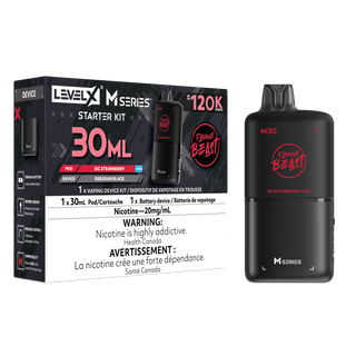 Flavour Beast Level X M Series Starter Kit 120K 30ml - Sic Strawberry Iced