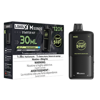 Flavour Beast Level X M Series Starter Kit 120K 30ml - Wild White Grape Iced